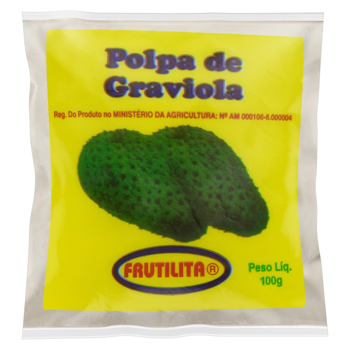 Polpa De Fruta Graviola Frutilita Pacote 100g