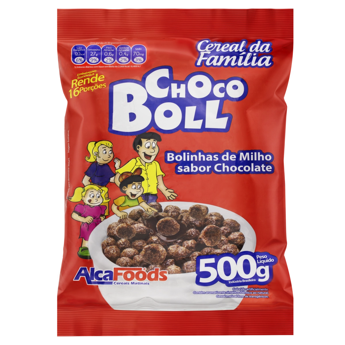 Cereal Matinal Chocolate Choco Boll Pacote 500g