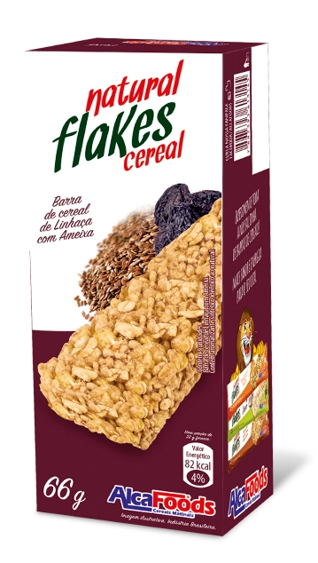 Barra Cereal Alcafoods 66g Linhaca/amei