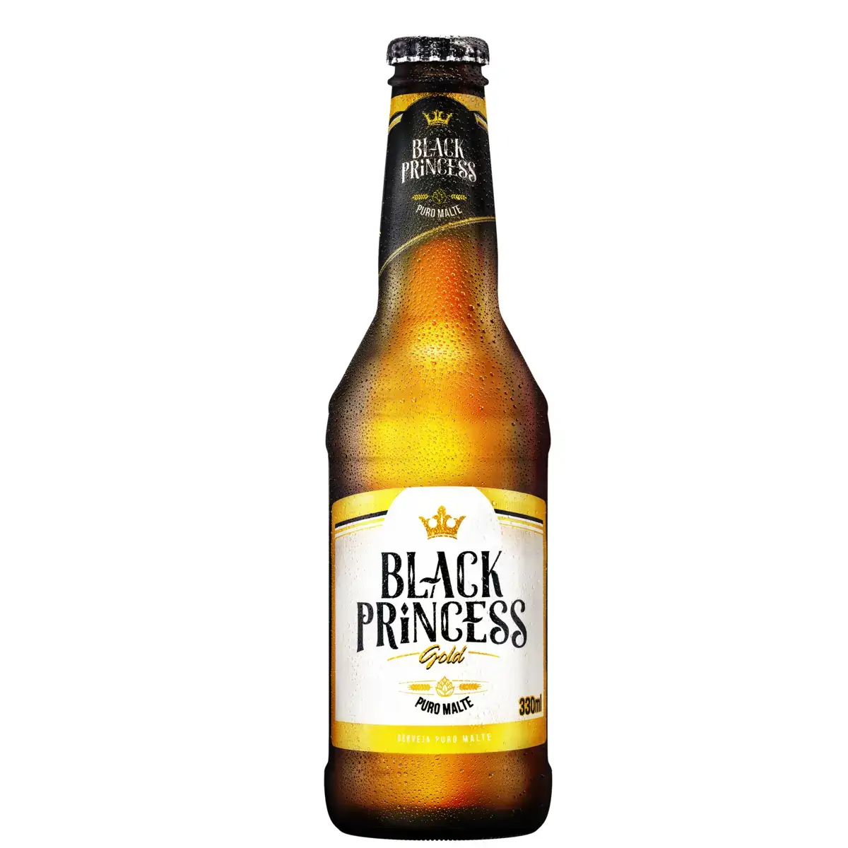 Cerveja Puro Malte Gold Black Princess Garrafa 330ml