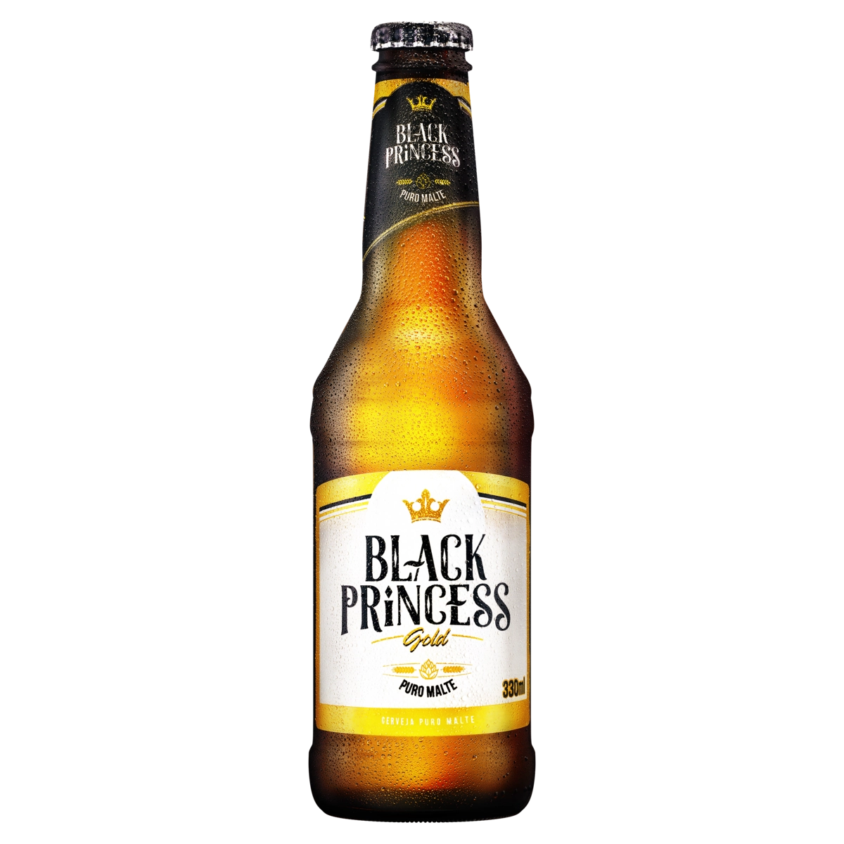 Cerveja Puro Malte Gold Black Princess Garrafa 330ml