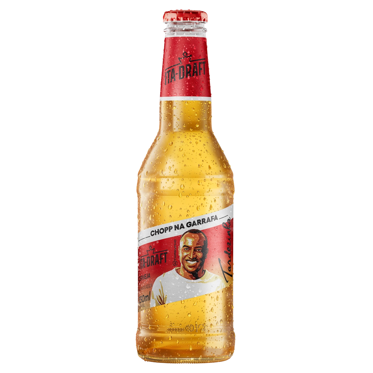 Cerveja Lager Tardezinha Thiaguinho Itaipava Ita Draft Garrafa 330ml
