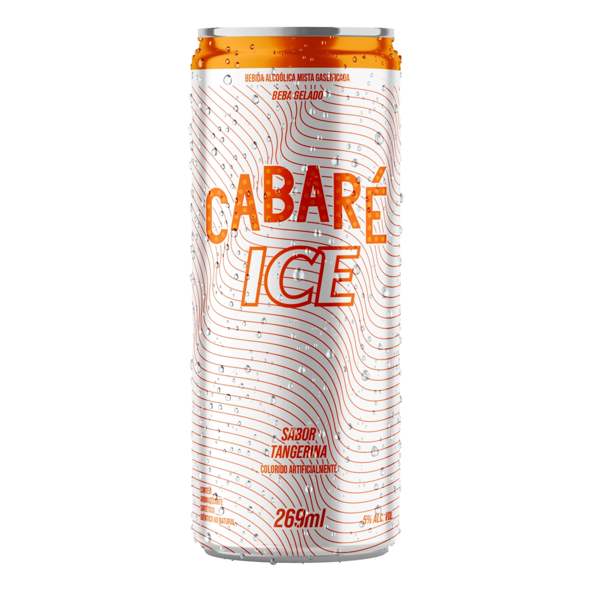 Bebida Mista Alcoólica Gaseificada Tangerina Cabaré Ice Lata 269ml