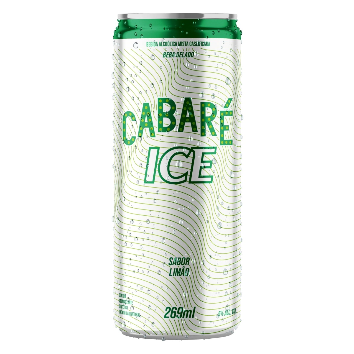 Bebida Mista Alcoólica Gaseificada Limão Cabaré Ice Lata 269ml