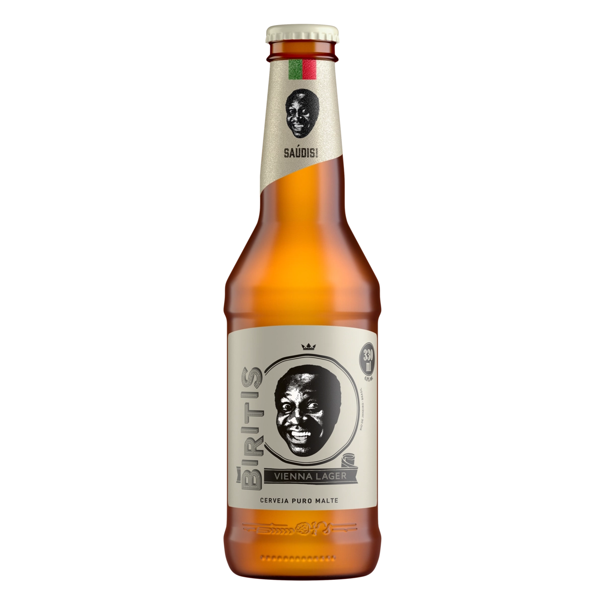Cerveja Vienna Lager Puro Malte Ampolis Biritis Garrafa 330ml