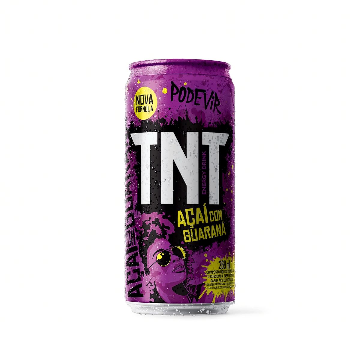 Energético Açaí Com Guaraná Zero Açúcar Tnt Lata 269ml