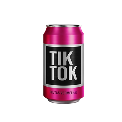Refrigerante Frutas Vermelhas Tik Tok Lata 350ml