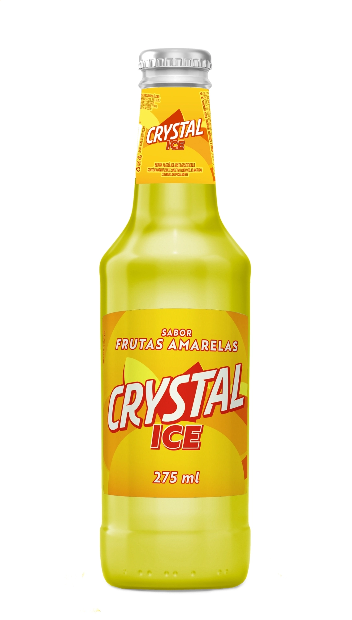 Bebida Mista Alcoólica Gaseificada Frutas Amarelas Crystal Ice Garrafa 275ml