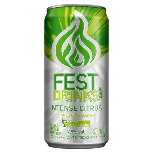 Bebida Mista Alcoólica Gaseificada Intense Citrus Fest Drinks Lata 269ml