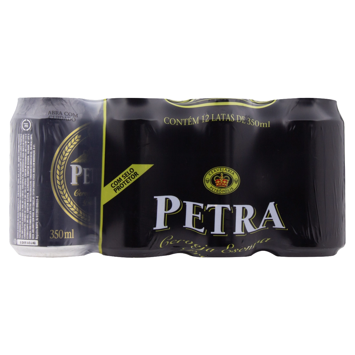 Pack Cerveja Lager Premium Petra Premium Lata 12 Unidades 350ml Cada