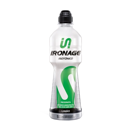 Pack Isotônico Limão Ironage Squeeze 6 Unidades 500ml Cada