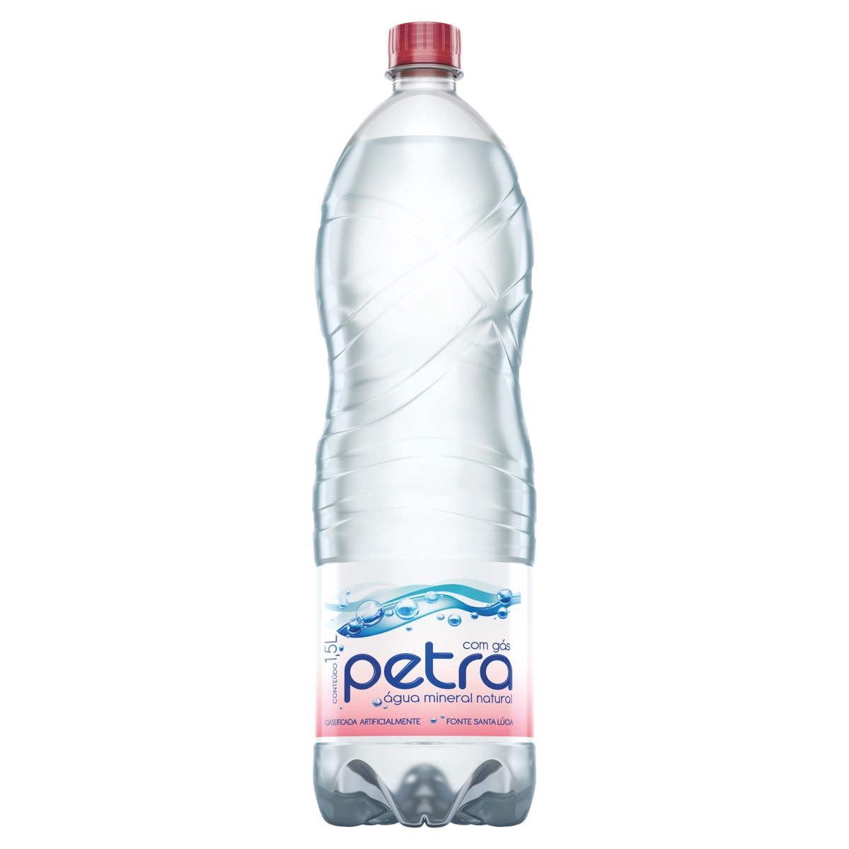 água Mineral Natural Com Gás Petra Garrafa 1,5l