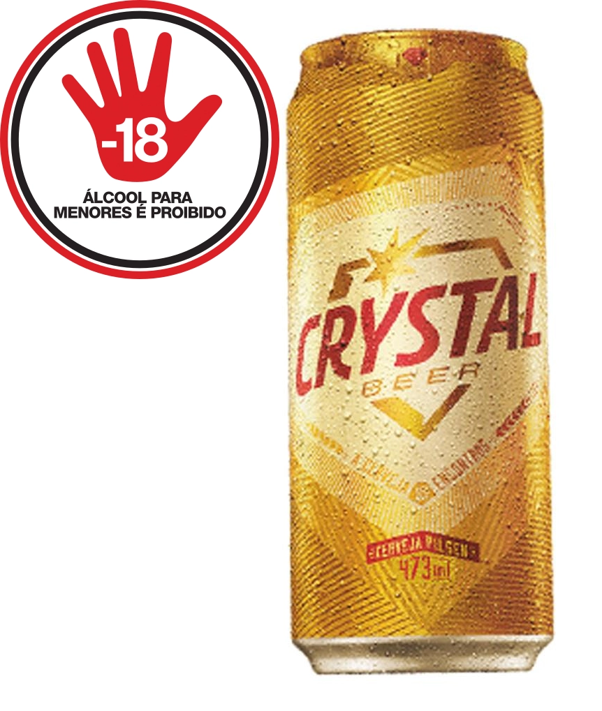 Cerveja Pilsen Crystal Lata 473ml