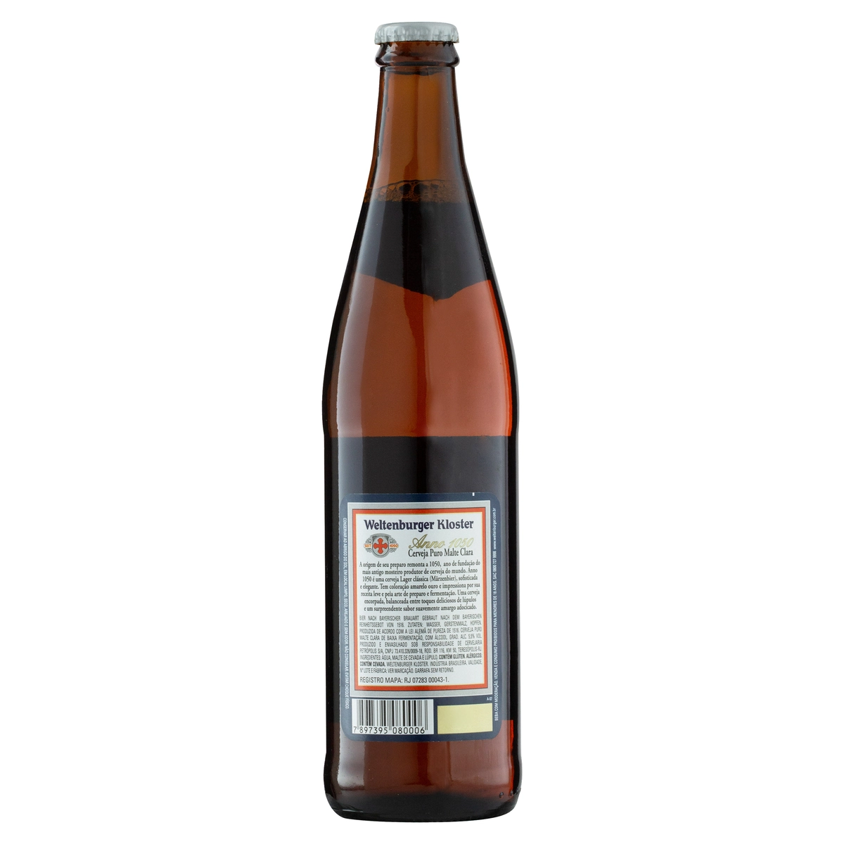 Cerveja Lager Puro Malte Anno 1050 Weltenburger Kloster Garrafa 500ml