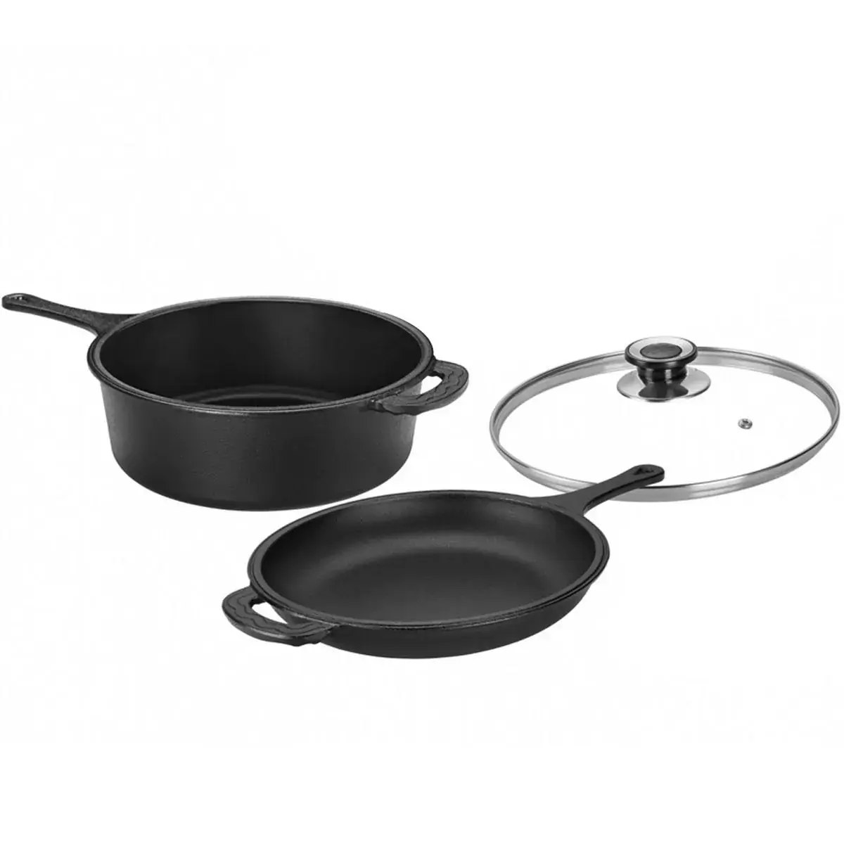 Conjunto Caçarola Frigideira Multiuso - PANELA MINEIRA