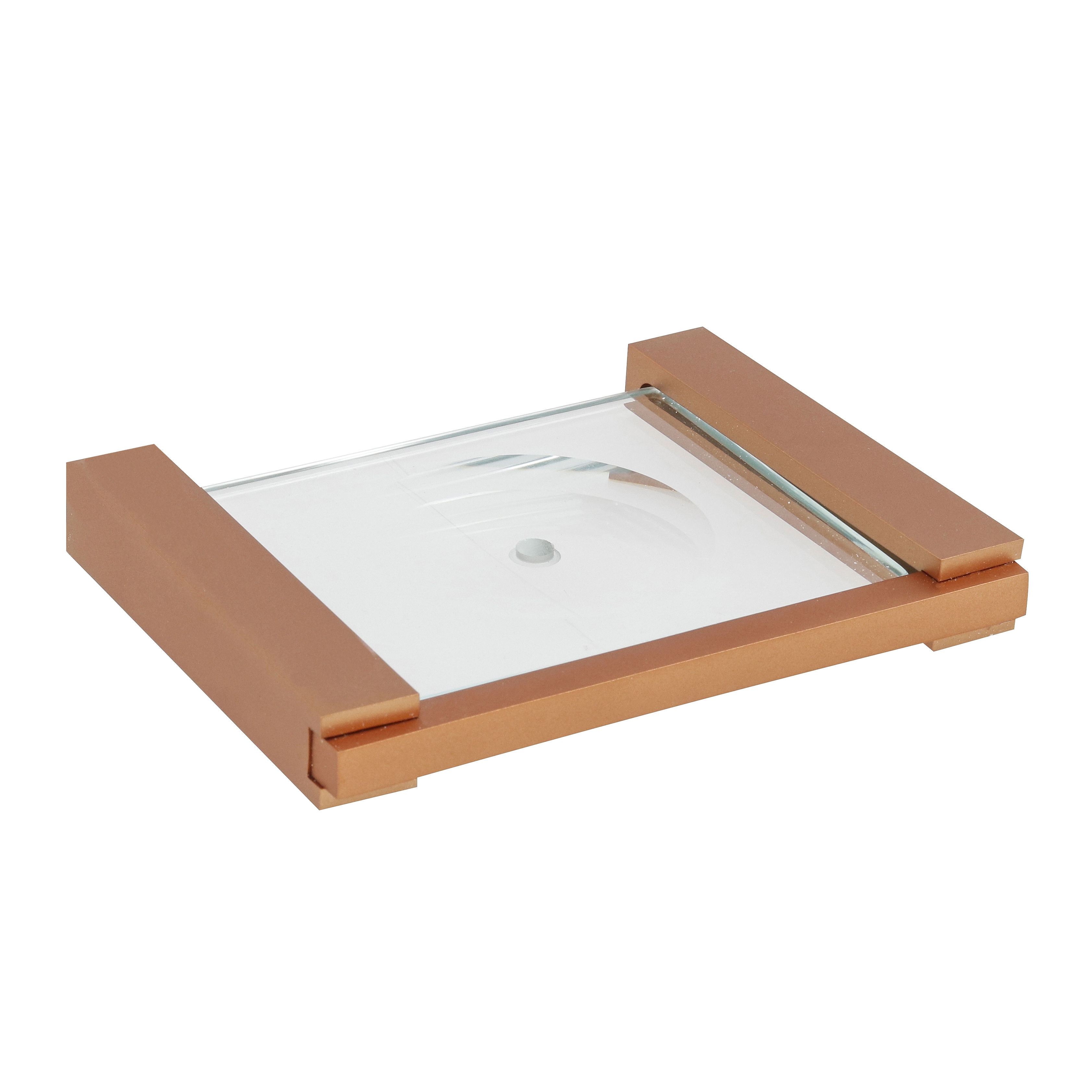 Saboneteira Rose Gold Quartzo em Metal Fani