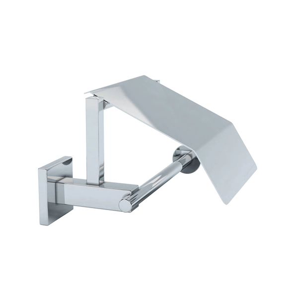 Porta Papel Higiênico Metal Simples Atrio Prata Fani
