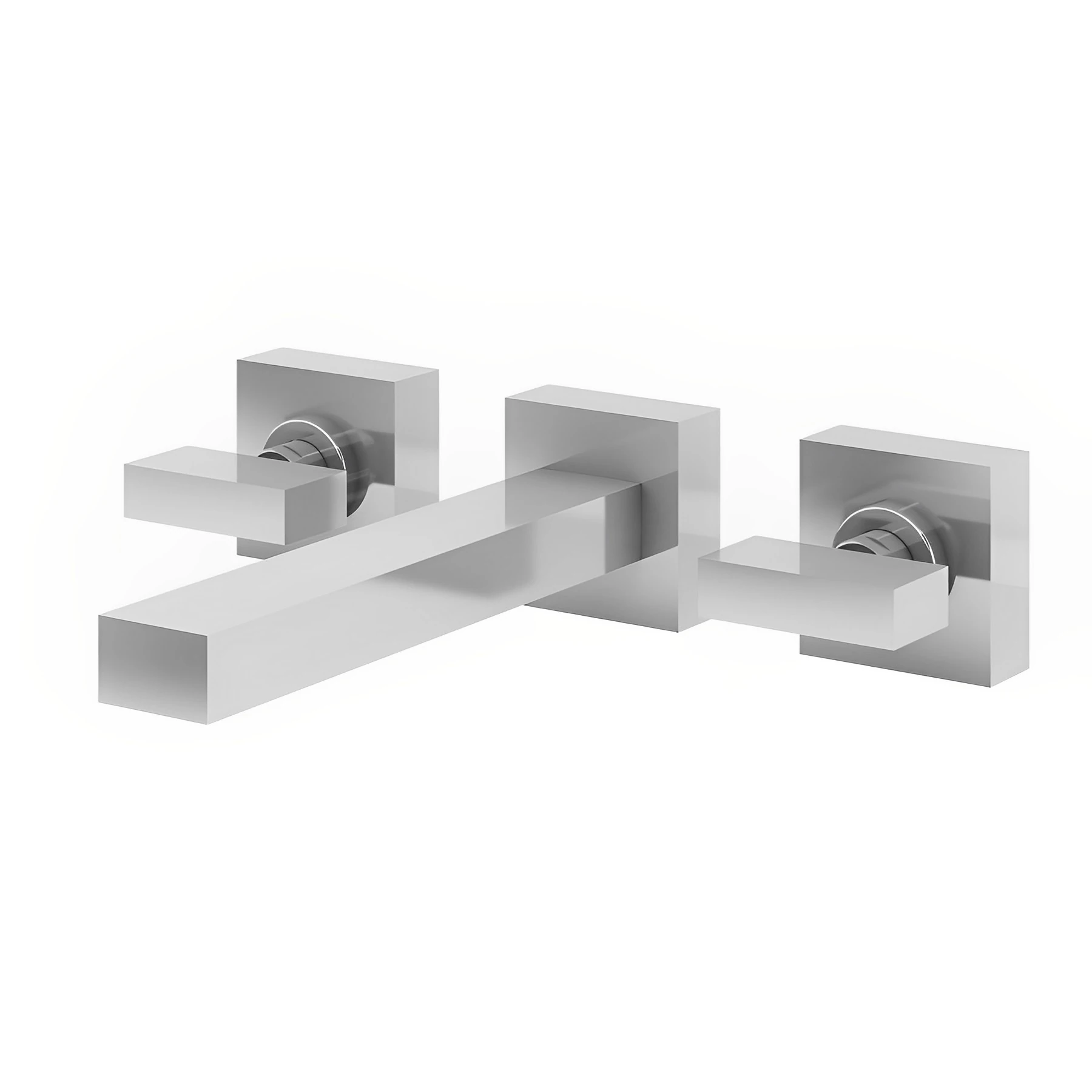 Torneira Misturador de Parede para Banheiro com Bica Reta Cromada Horus Fani