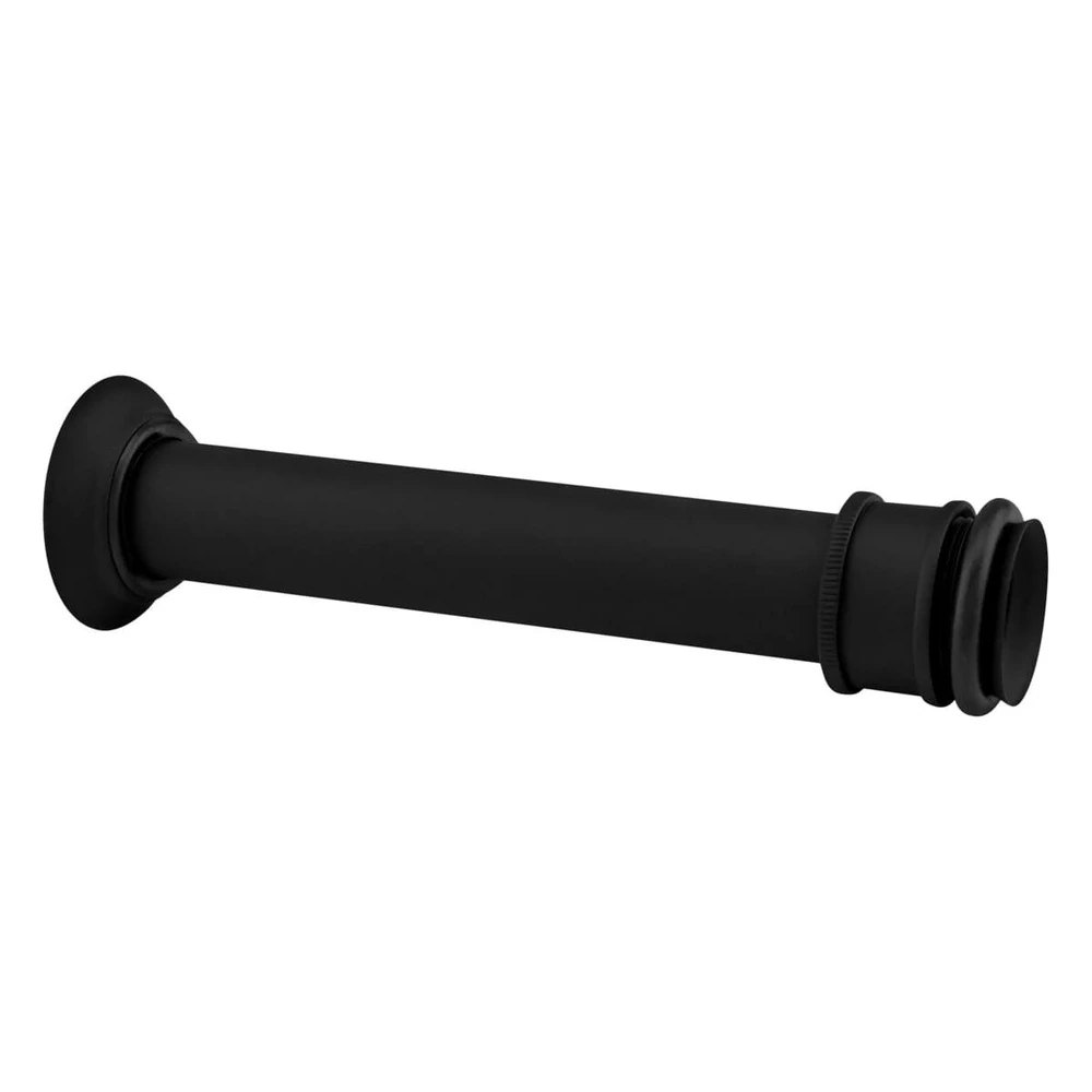 Tubo De Ligacao Ajustavel 25cm Preto Fosco 1968 Bk