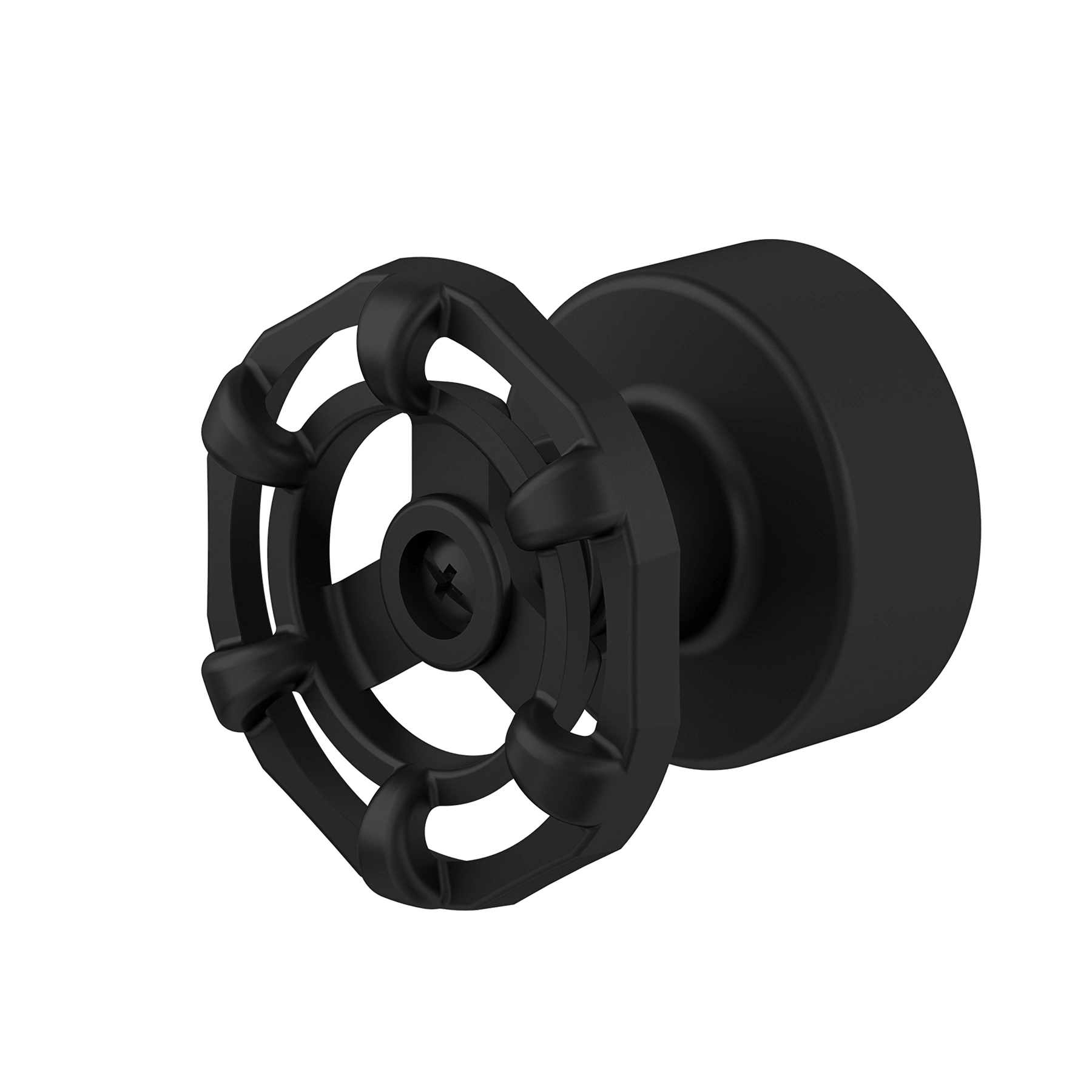 Acabamento para Registro Padrão Deca Grande Preto Fosco Industrial Volante Fani