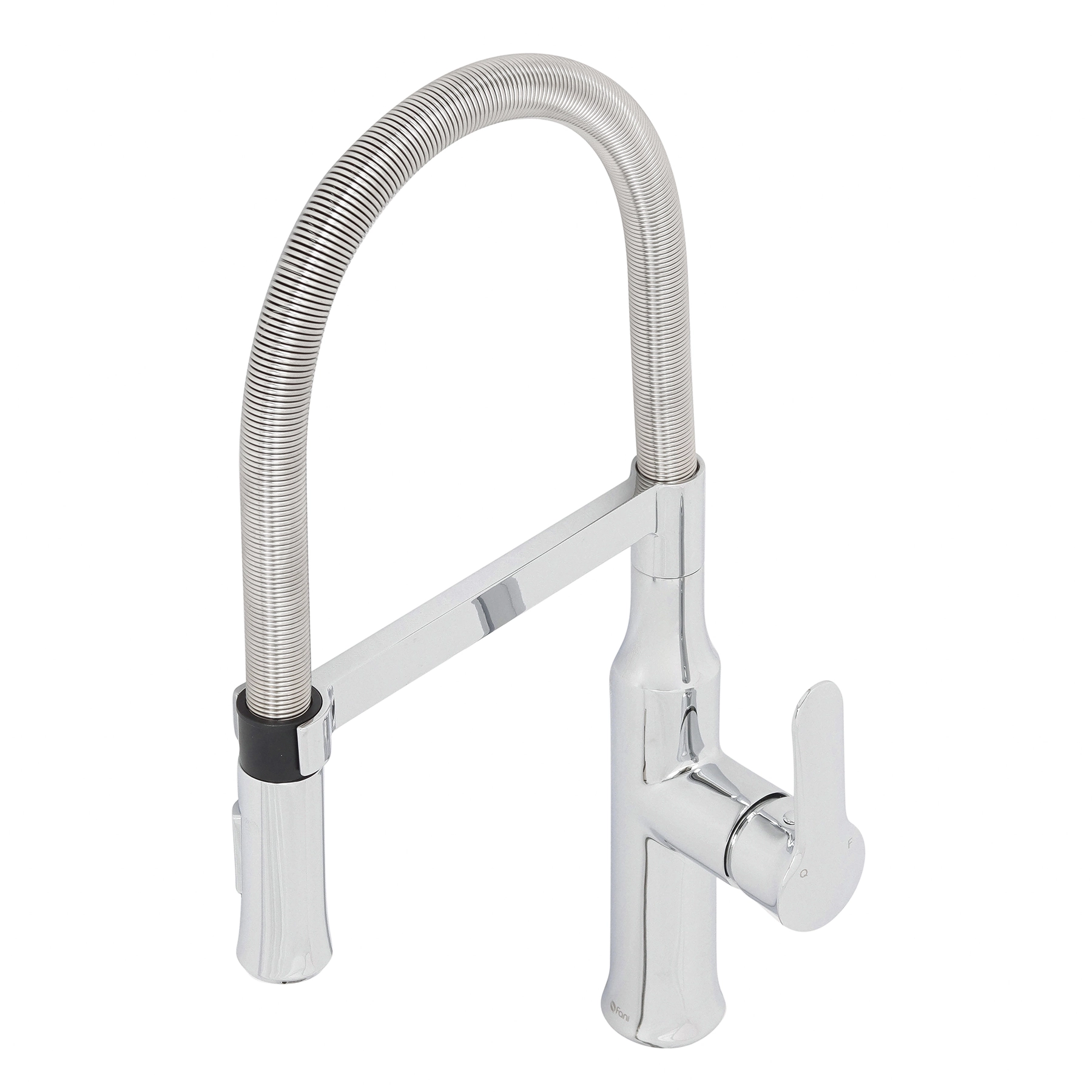 Torneira Monocomando de Pia para Cozinha com Bica Alta Flexível Cromada Gourmet Fani