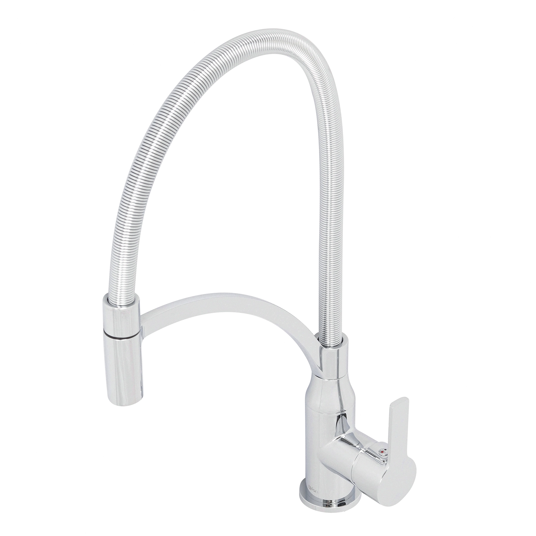 Torneira Monocomando Gourmet de Pia para Cozinha com Bica Alta Flexível Cromada Gourmet Fani