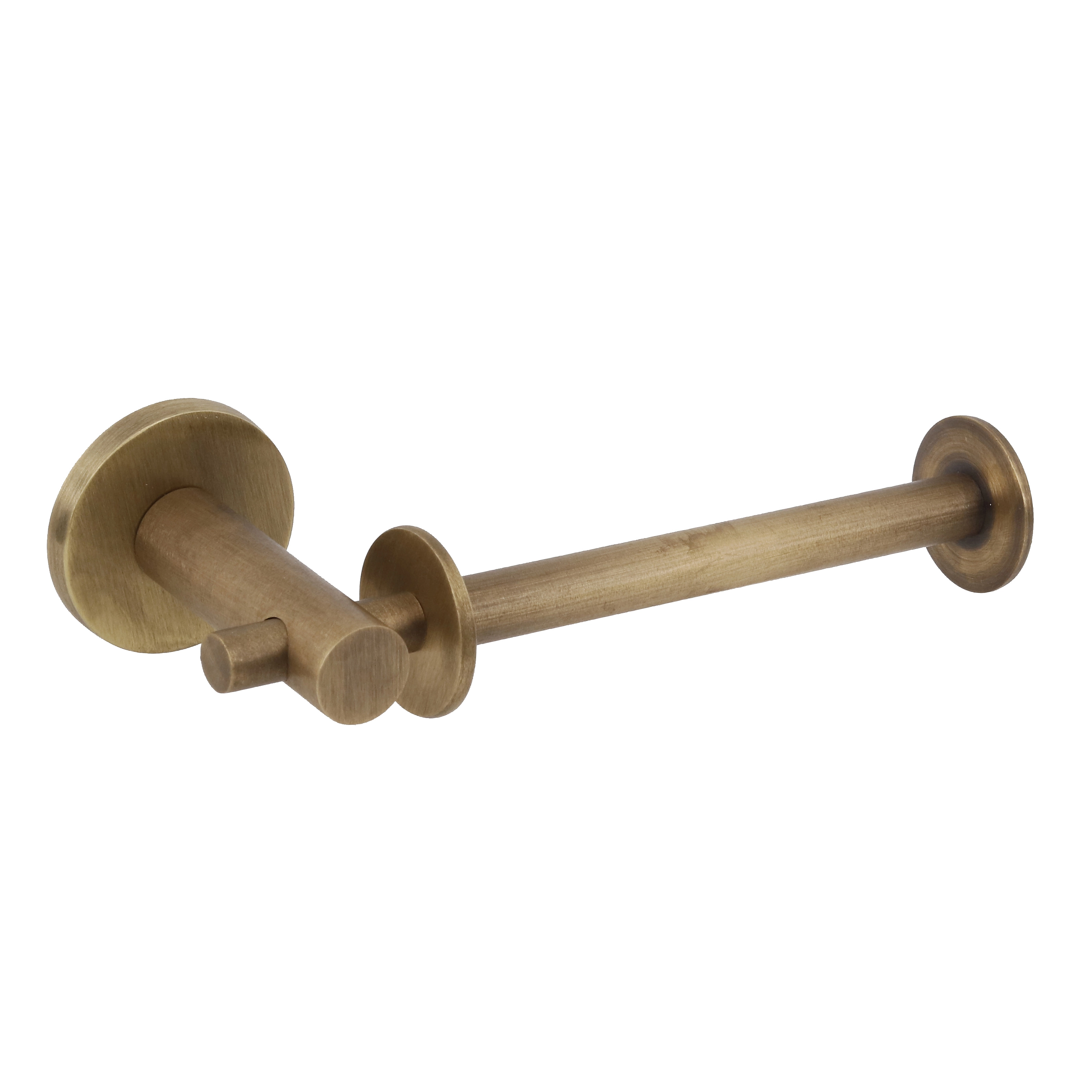 Porta Papel Higiênico Parede Metal Simples Ouro Velho Agata/Tusne Fani
