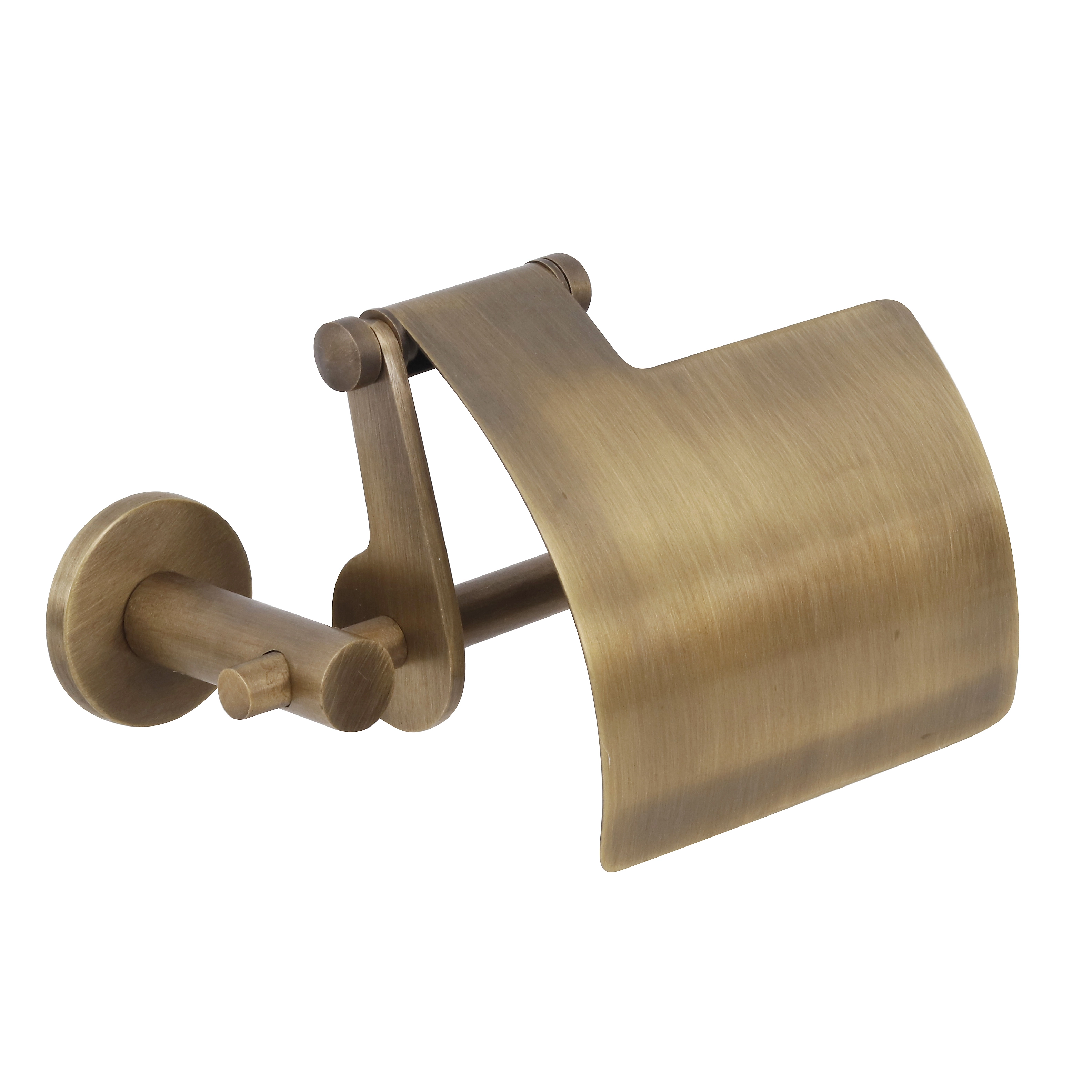 Porta Papel Higiênico com Cobertura Metal Ouro Velho Agata/Tusne Fani
