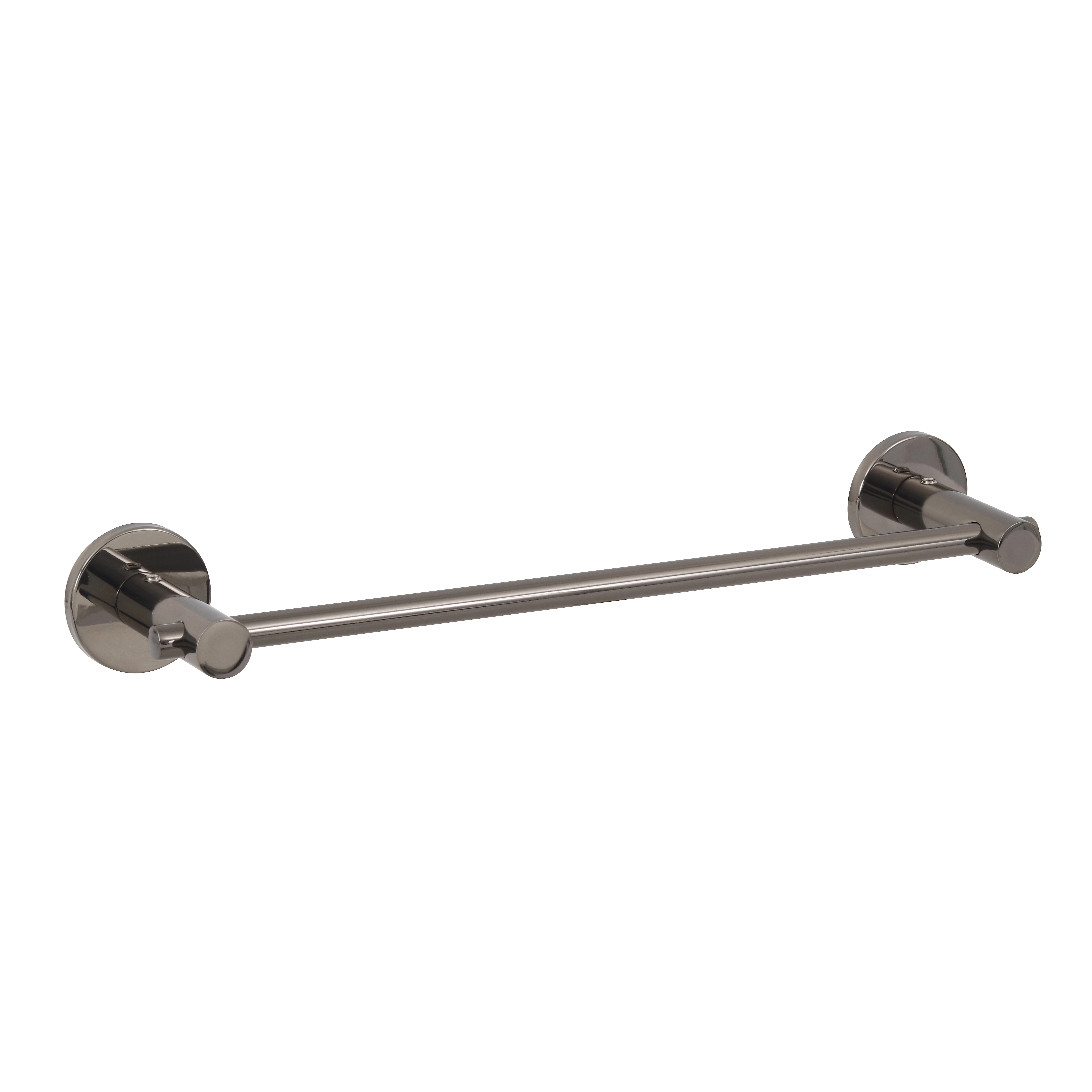 Porta Toalha Rosto Metal 36cm Grafite Brilhante Agata/Jade Fani