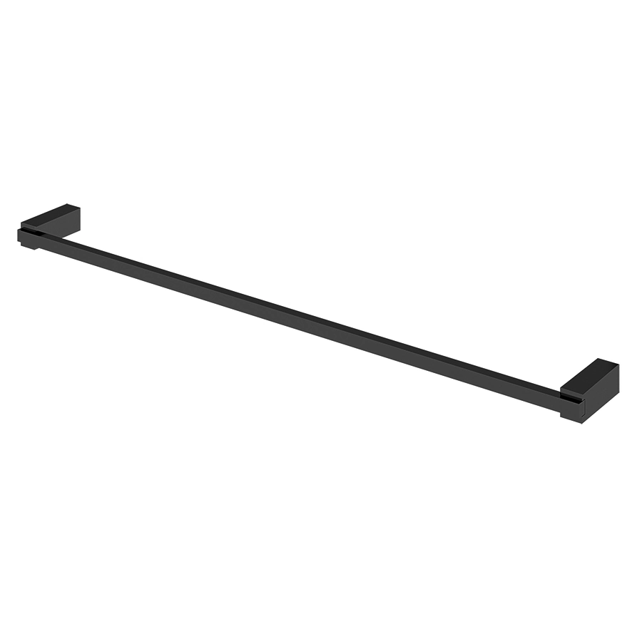 Porta Toalha Barra 62cm Preto Vivi Sensea