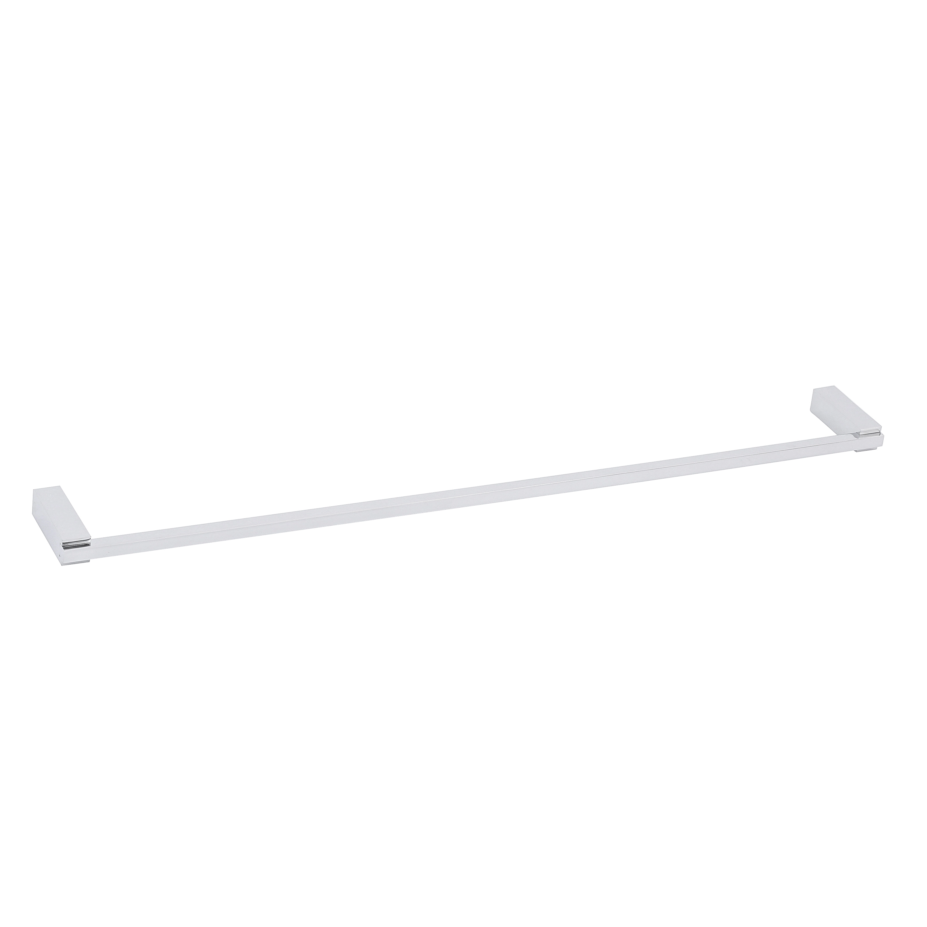 Porta Toalha Barra 62cm Prata Vivi Sensea