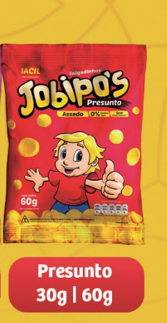 Salgadinho Jobipos Presunto Iacil 30g.