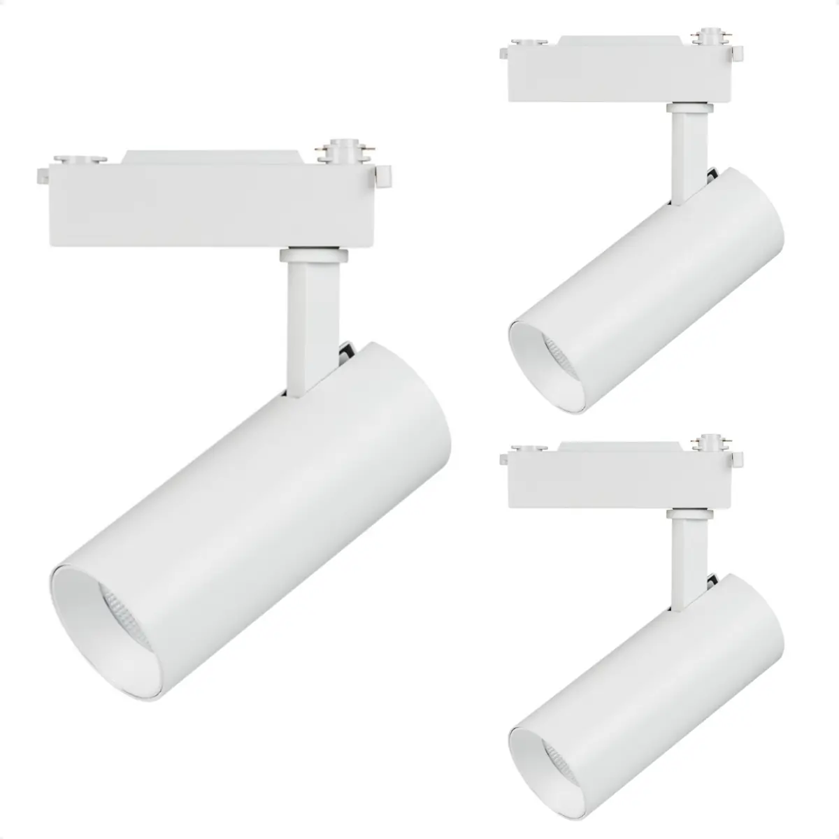 Kit 3 Spot Longo Led Mr16 Para Trilho Eletrificado Branco 6500k Frio