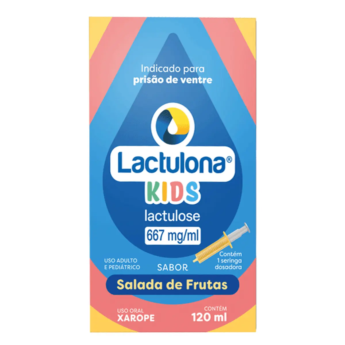 Laxante Pediátrico Lactulona Kids 667mg/ml 120ml + Seringa Dosadora