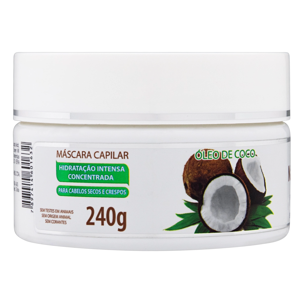 Máscara Concentrada Hidratação Intensa Naturrê óleo De Coco Pote 240g