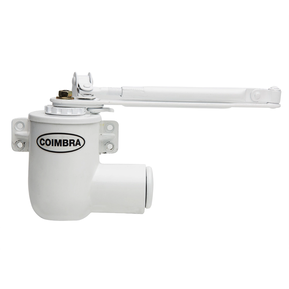 Mola Hidráulica Aérea Coimbra 453 Branca - para portas de até 80kg e 1100mm - F1/F2/F3