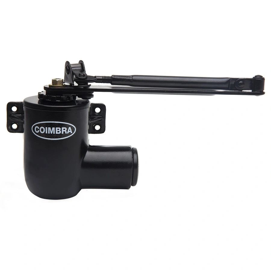 Mola Hidráulica Aérea Coimbra 453 Preto - para portas de até 80kg e 1100mm - F1/F2/F3