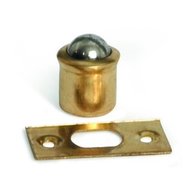 Fecho Esfera para Móveis Porta Vai e Vem Embutir Ferro 13mm Dourado 4 peças