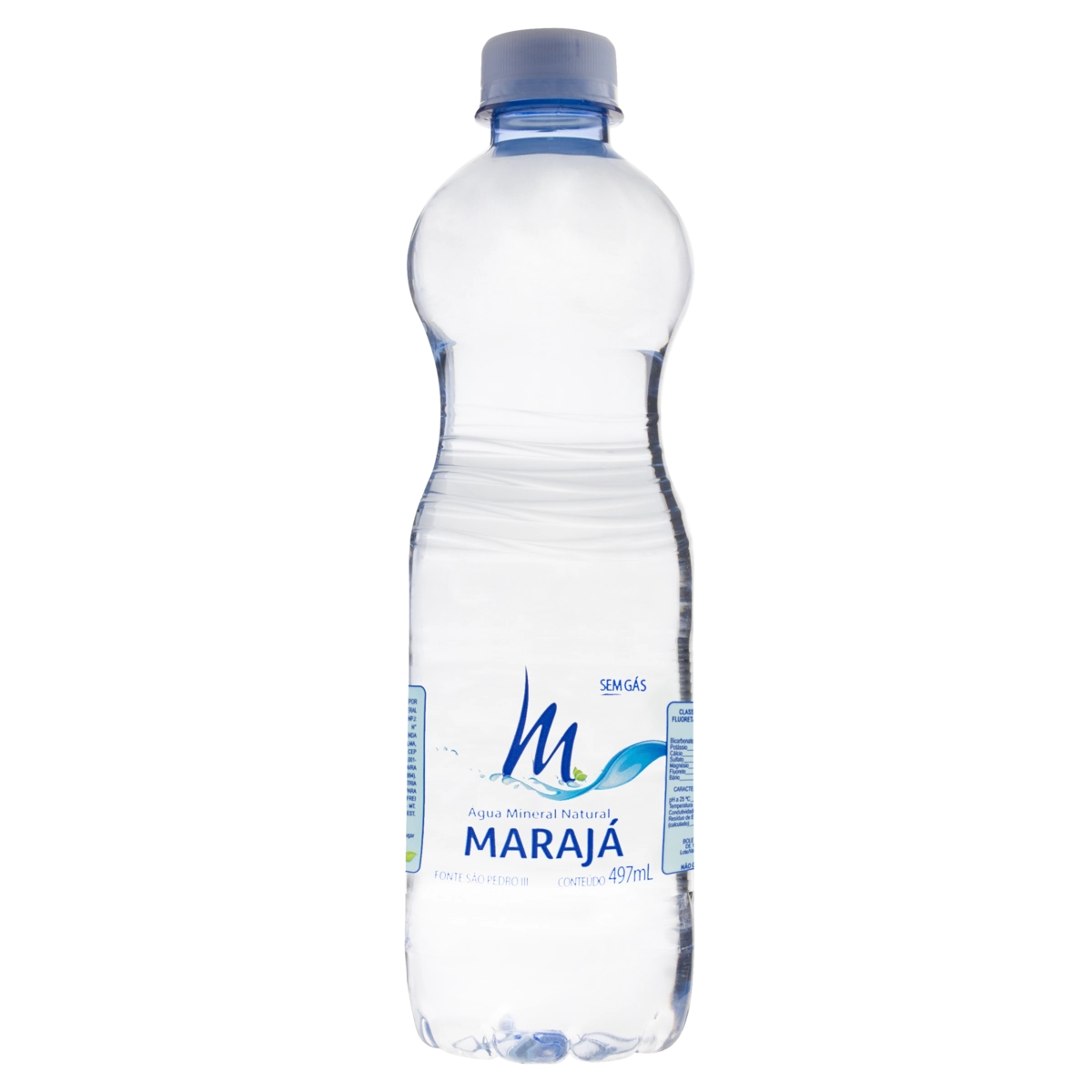 água Mineral Natural Sem Gás Marajá Garrafa 497ml