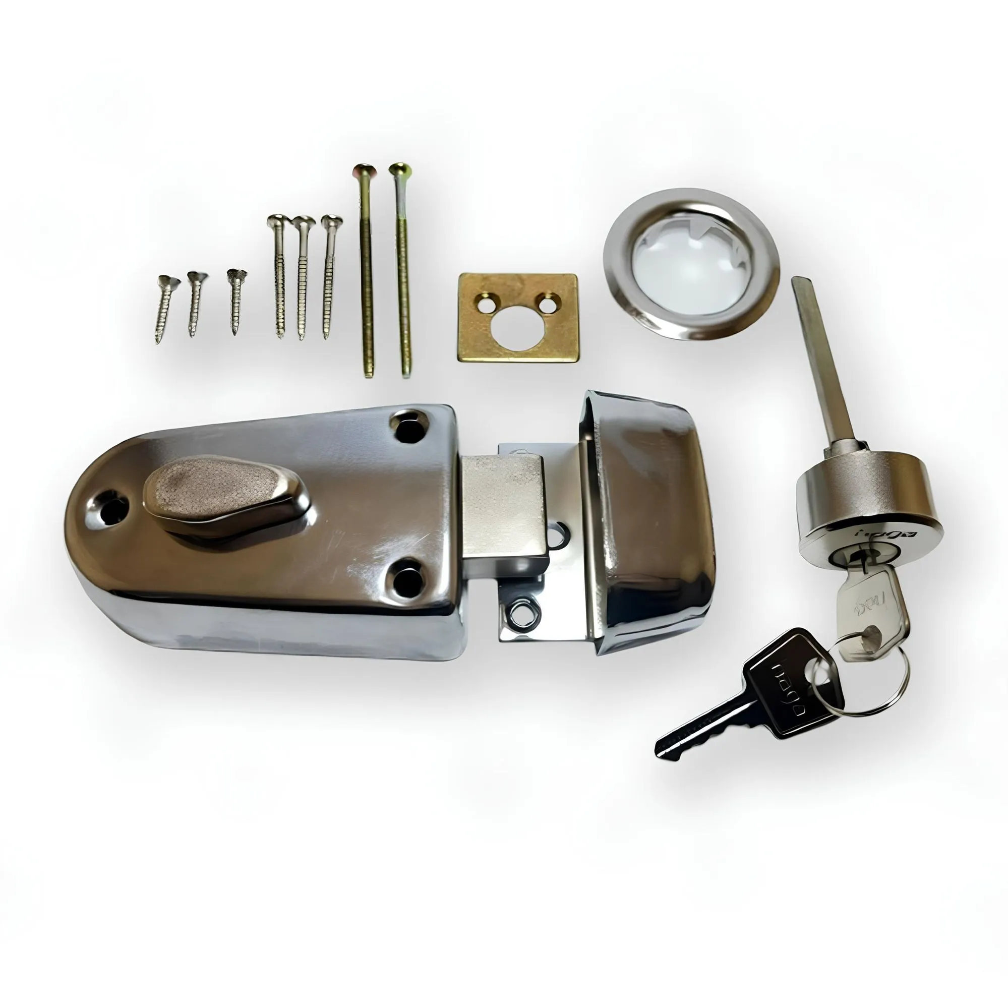 Fech Haga Sobrepor Onibus/cortafogo 355 Cromada 90mm
