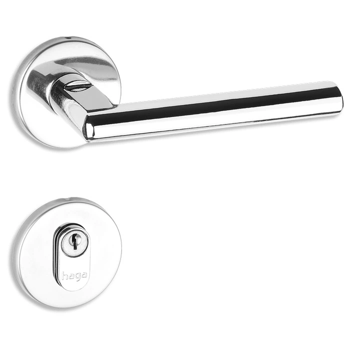 Fechadura Haga - Squadro - Roseta 527 - Externa - 1584b
