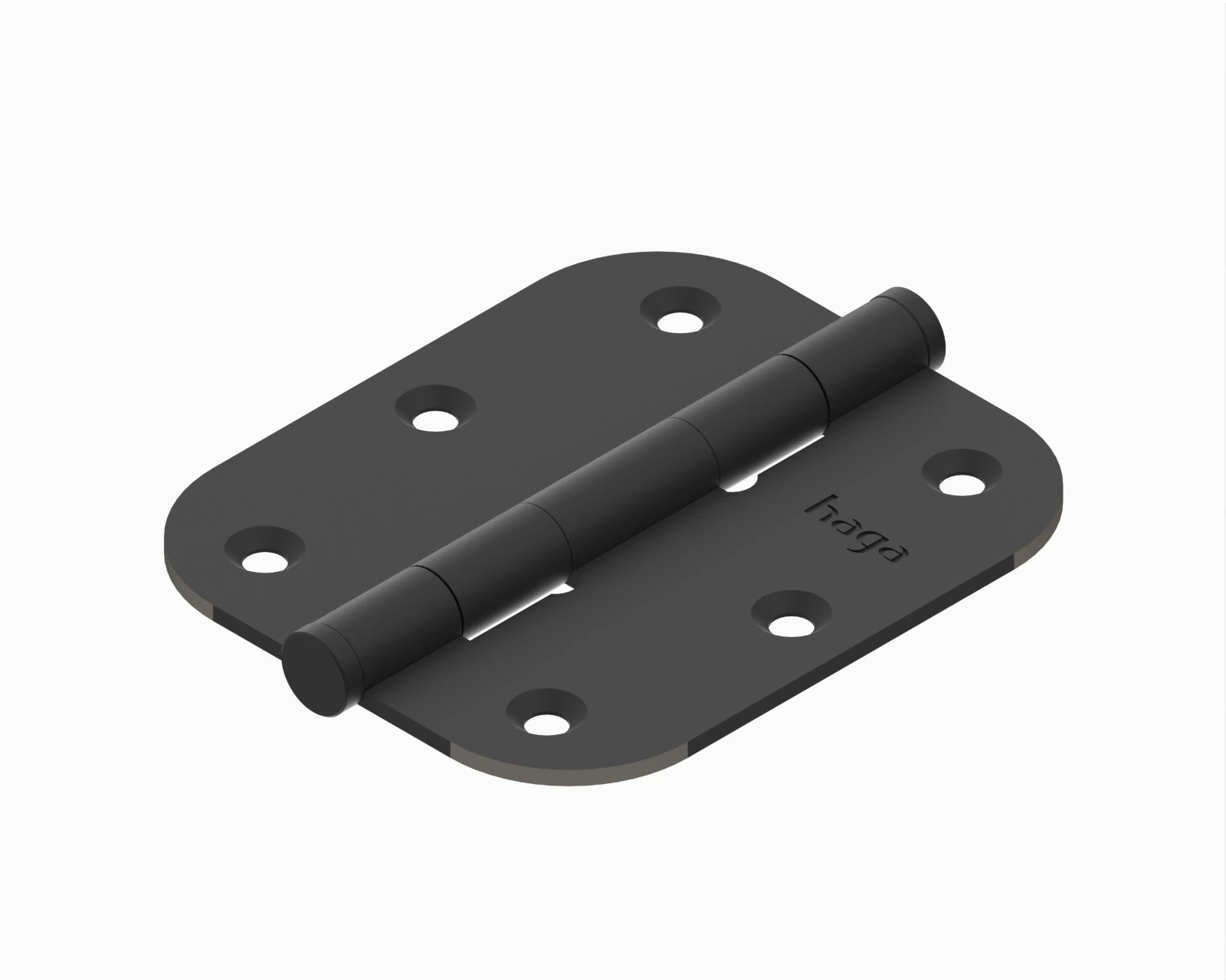 Kit 3 Dobradiças Haga 3x2½ Pino Chato Sem Anel - 2554