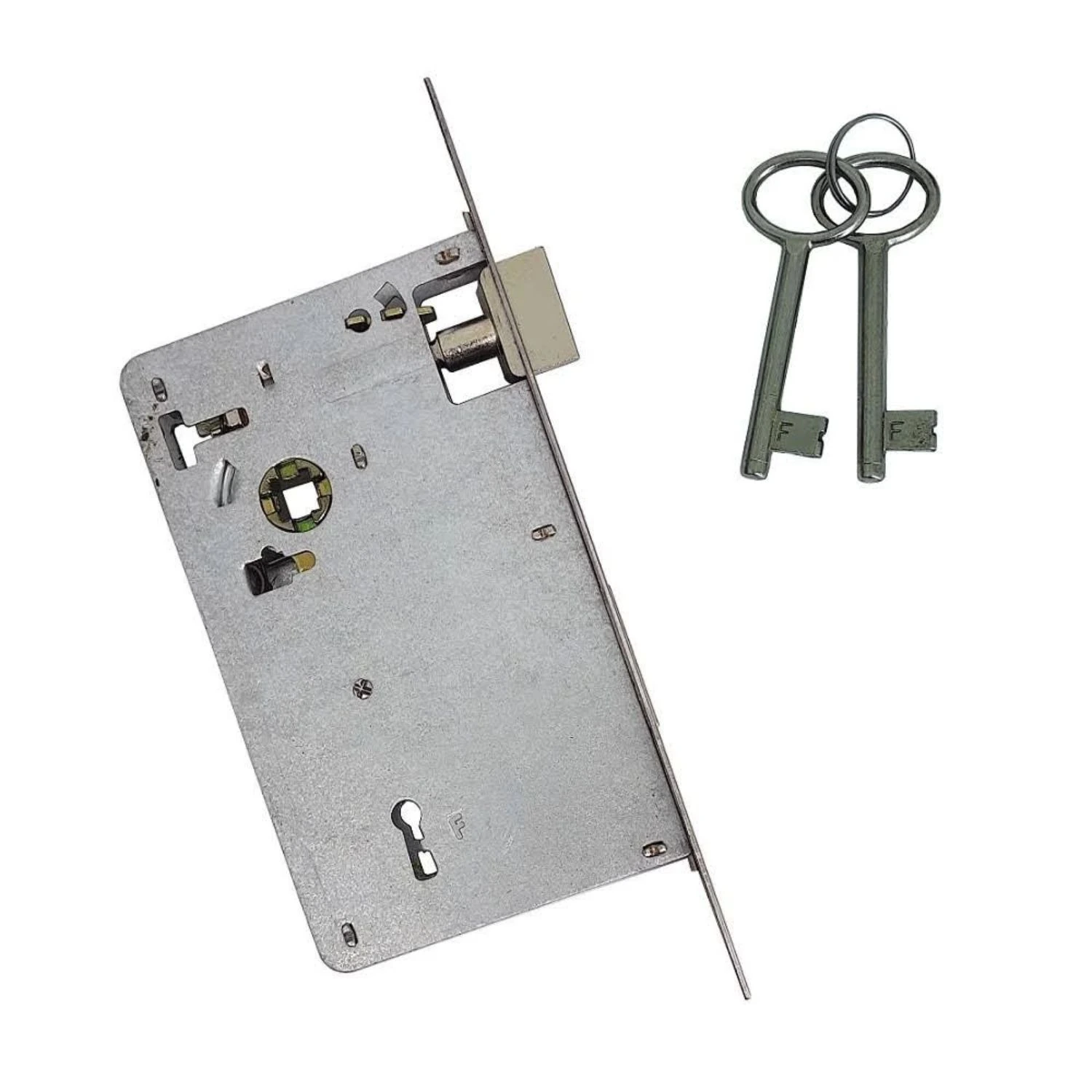 Mecanismo Máquina Fechadura 1956 Interna 55mm Arredondada Inox Escovado Tai 3130 Haga