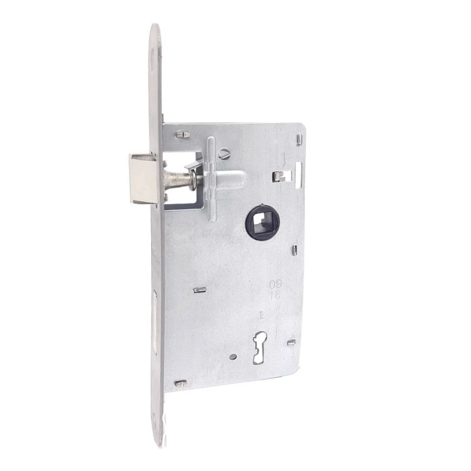 Mecanismo Máquina Interna Arredondada 1230 Inox Escovado 40mm 3395b Haga