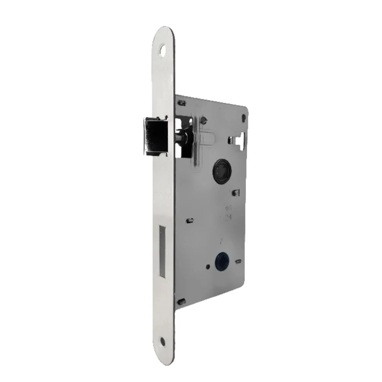 Mecanismo Máquina Banheiro Arredondada 1252 Inox Escovado 40mm 3664b Haga