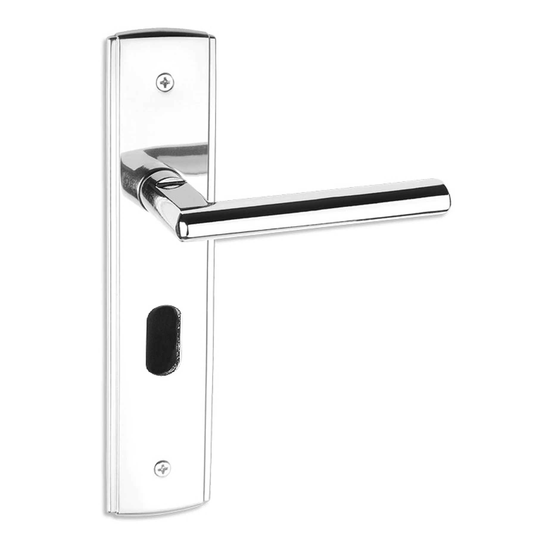 Fechadura Haga para Porta Interna Cromado 40mm Chave Simples Squadro