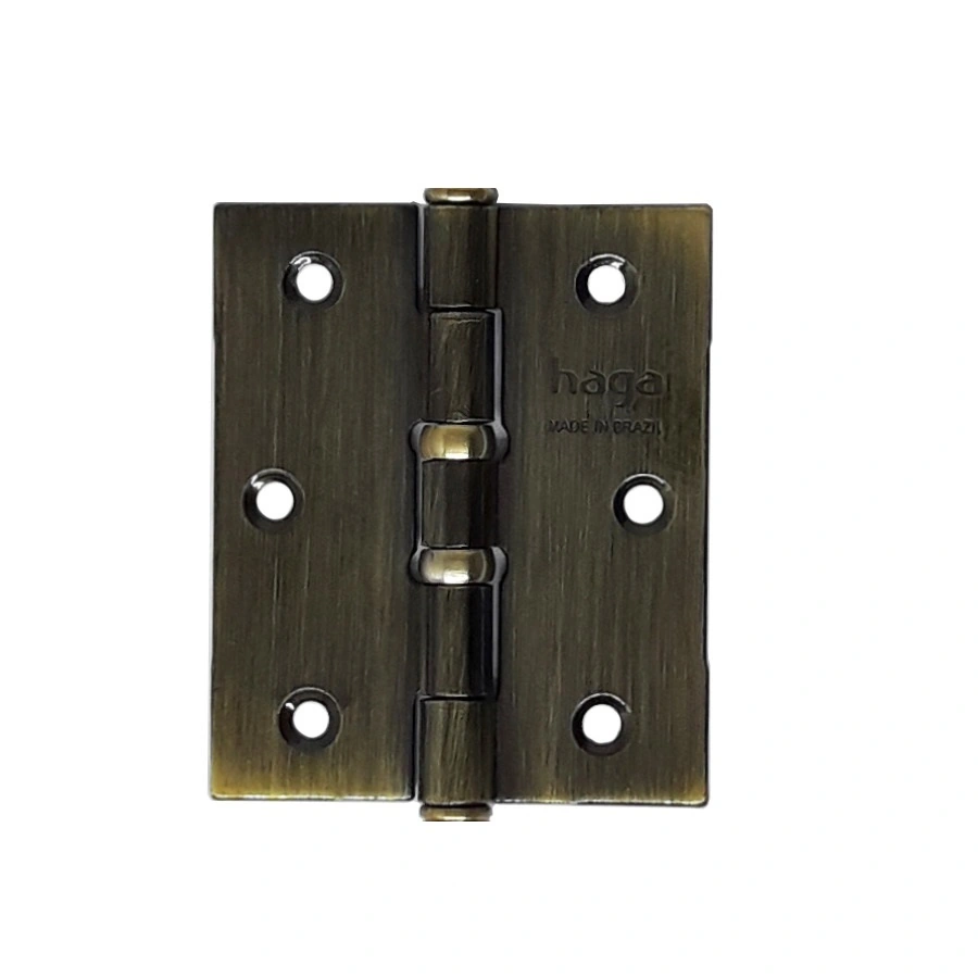 Dobradiça Haga Pesada 3 X 2 1/2 Pino Chato C/anel -5684 Und