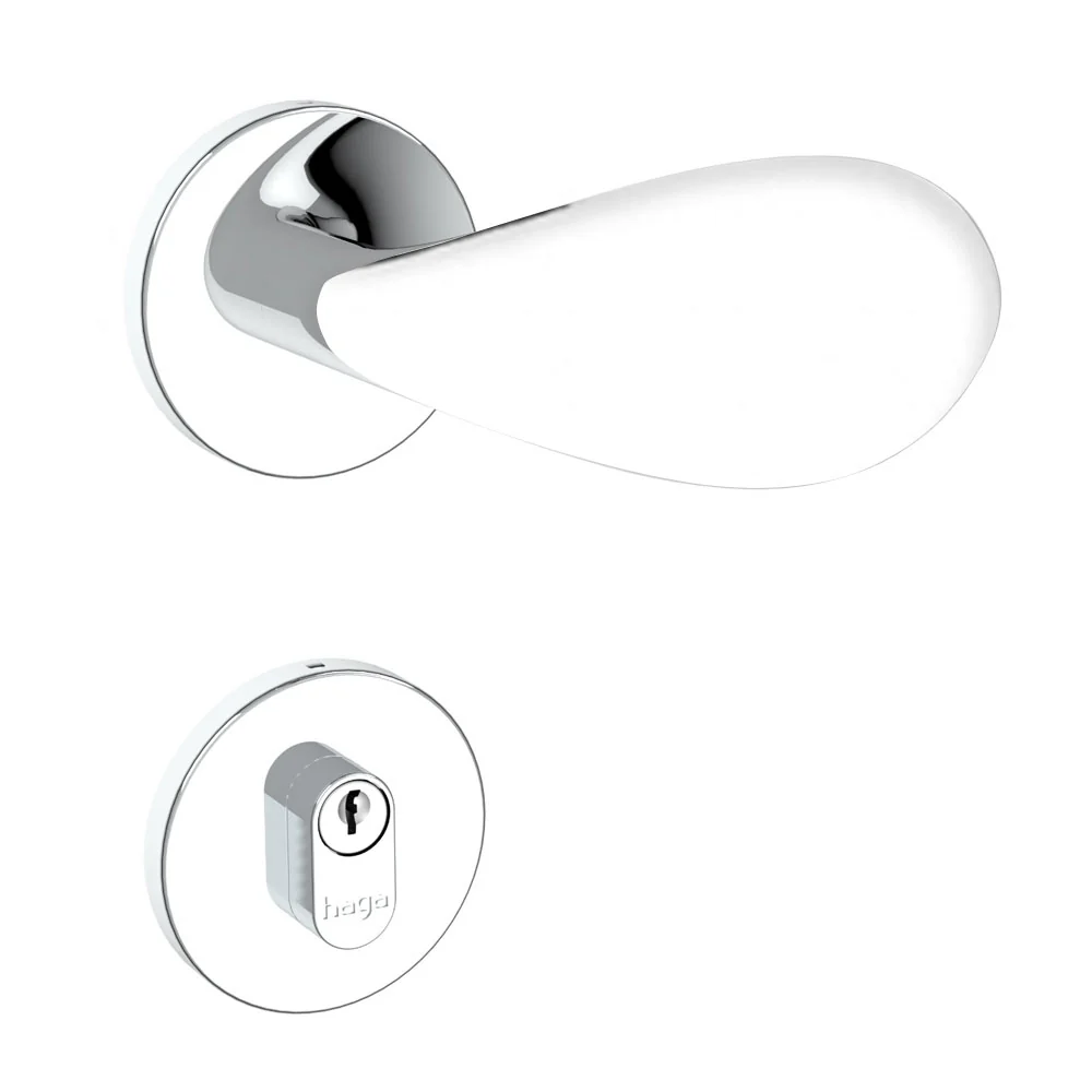 Fechadura Haga - Novara - Roseta 528 - Externa - 6582