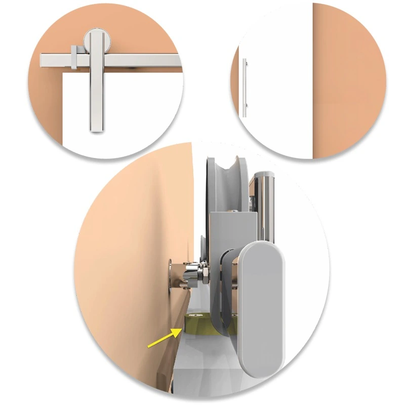 Kit Porta De Correr -  Haga - Oval 2,00mm Inox 201 - 6689