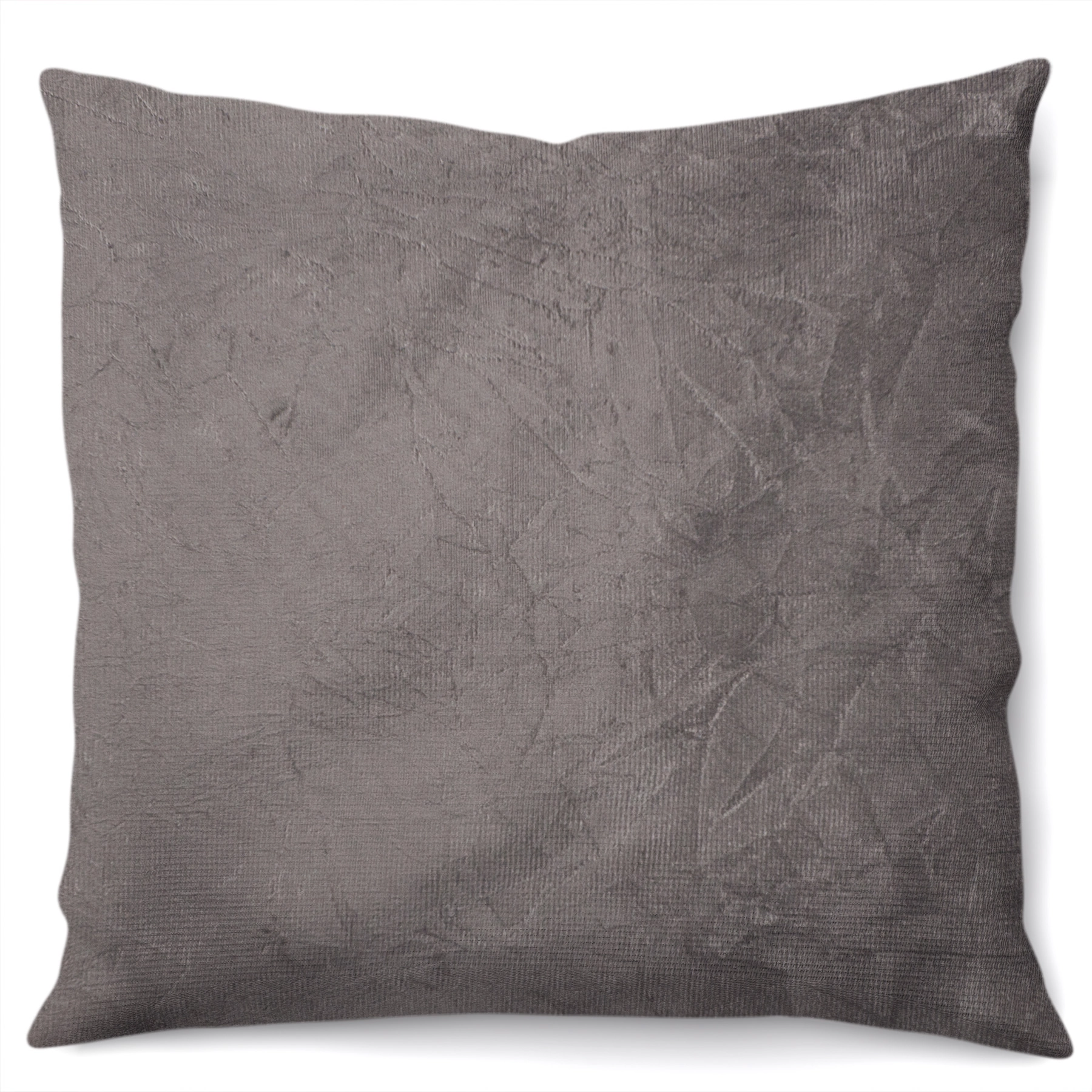 Almofada Artesanal Sued Chumbo 43x43cm